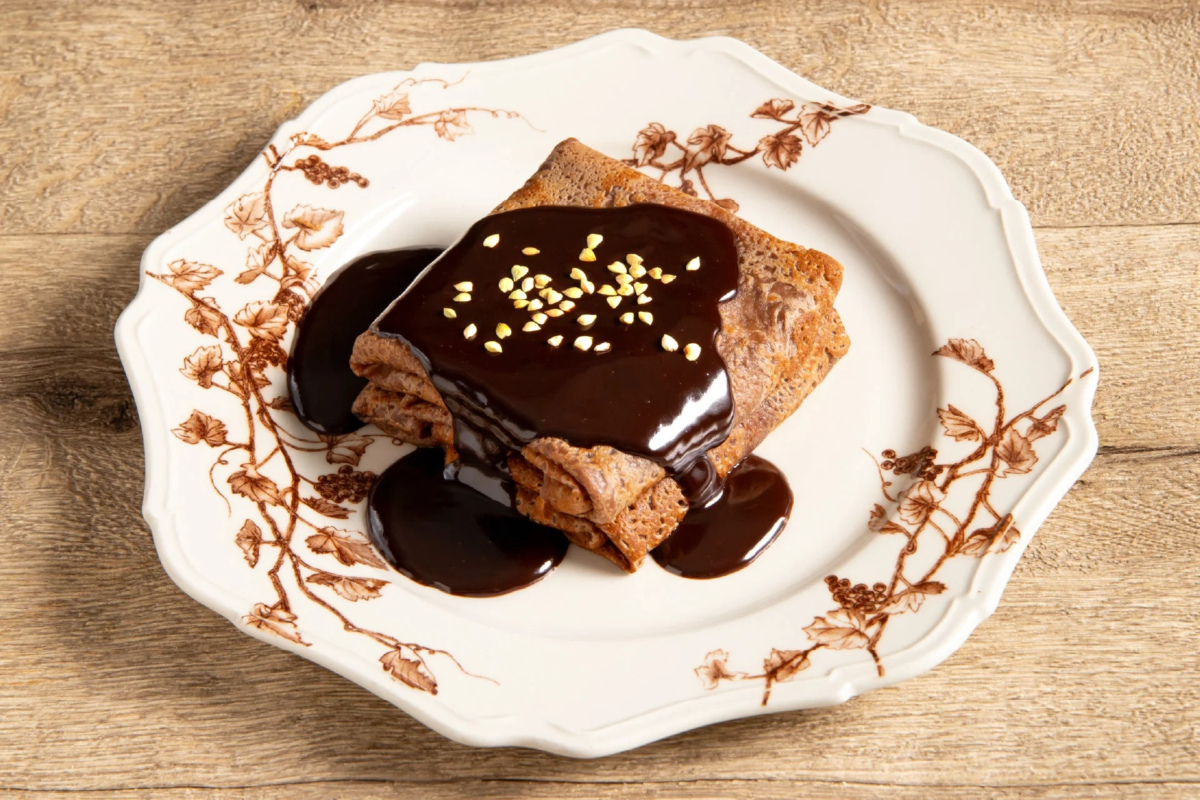 ショコラ・フォンデュ 温かいチョコレートクレープ～2枚重ね～