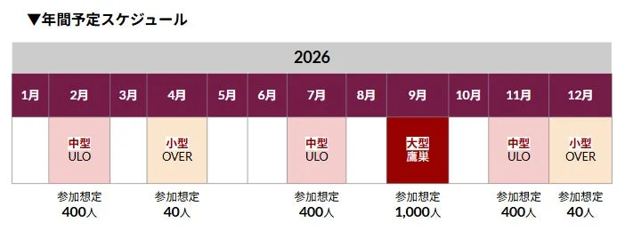 2026年年間イベントスケジュール