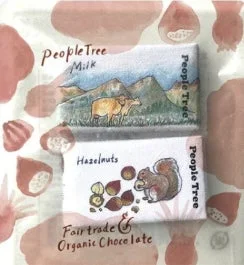 ピープルツリーのミルクとヘーゼルナッツチョコレート