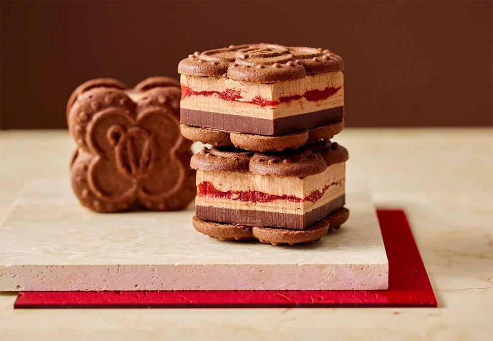 ショコラTHEいちごバターサンドの層